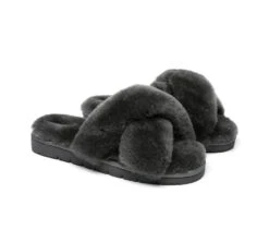 UGG Slides Women Fluffy Cross Slides Sandals Leanna Scuff 34 UGG Slides Women Fluffy Cross Slides Sandals Leanna Scuff -Ugg slides leanna women fluffy crossover slides 23