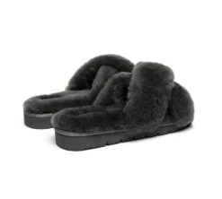 UGG Slides Women Fluffy Cross Slides Sandals Leanna Scuff 39 UGG Slides Women Fluffy Cross Slides Sandals Leanna Scuff -Ugg slides leanna women fluffy crossover slides 28