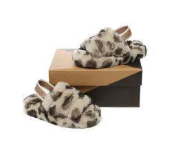 Kids Slingback Fluffy Slides Leopard Puffy 11 Kids Slingback Fluffy Slides Leopard Puffy -Ugg slides ugg kids fluffy slides slingback leopard puffy 3