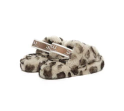 Kids Slingback Fluffy Slides Leopard Puffy 15 Kids Slingback Fluffy Slides Leopard Puffy -Ugg slides ugg kids fluffy slides slingback leopard puffy 7