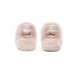 Kids Slingback Fluffy Slides Puffy -Ugg slides ugg kids fluffy slides slingback puffy 9