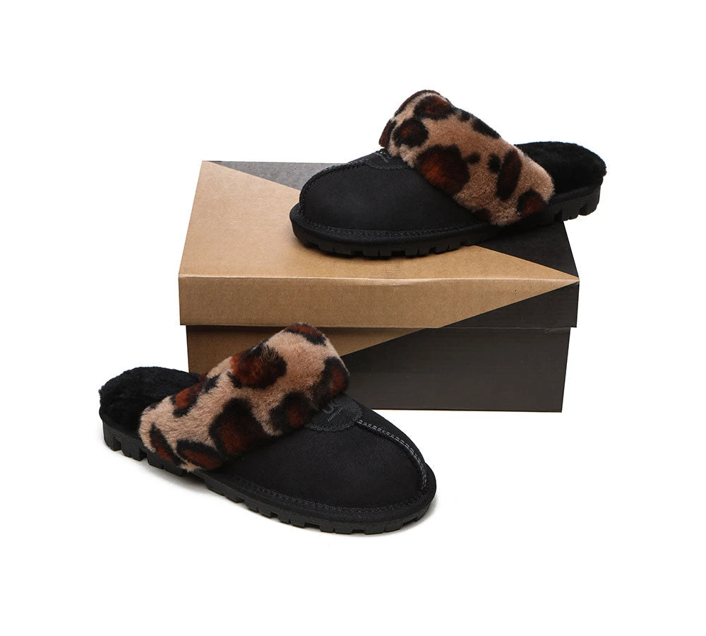 UGG Slippers Double Faced Sheepskin Wool Women Leopard Print House Slippers 11 UGG Slippers Double Faced Sheepskin Wool Women Leopard Print House Slippers - Image 11