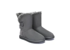 Australian Premium Double Face Sheepskin Short Button Water Resistant Boots -Ugg ugg boots as ugg boots double face sheepskin short button 16 scaled