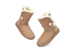 Australian Premium Double Face Sheepskin Short Button Water Resistant Boots -Ugg ugg boots as ugg boots double face sheepskin short button 5 scaled