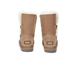 Australian Premium Double Face Sheepskin Short Button Water Resistant Boots -Ugg ugg boots as ugg boots double face sheepskin short button 7 scaled