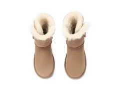 Australian Premium Double Face Sheepskin Short Button Water Resistant Boots -Ugg ugg boots as ugg boots double face sheepskin short button 8 scaled