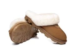 Women Slippers Premium Australia Sheepskin Wool Waffle Scuff -Ugg ugg boots as ugg unisex waffle slipper 5 scaled