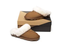 Women Slippers Premium Australia Sheepskin Wool Waffle Scuff -Ugg ugg boots as ugg unisex waffle slipper 7 scaled