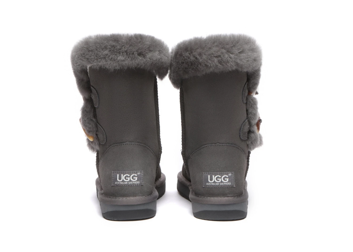 Women Short Boots Talia Twin Face Sheepskin Double Horn Toggle Closure 14 Women Short Boots Talia Twin Face Sheepskin Double Horn Toggle Closure - Image 14