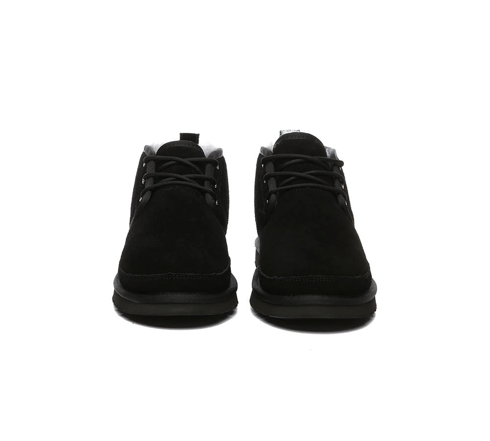 UGG Men Sheepskin Wool Lace Up Ankle Casual Boots Leonard 16 UGG Men Sheepskin Wool Lace Up Ankle Casual Boots Leonard - Image 16