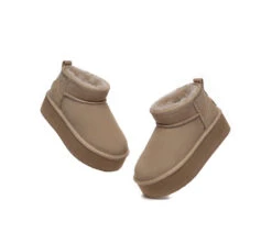 UGG Ultra Platform Mini Boots Sheepskin Wool Ankle Boots Saylor -Ugg ugg boots australian shepherd ugg sheepskin wool ankle boots ultra platform saylor 12