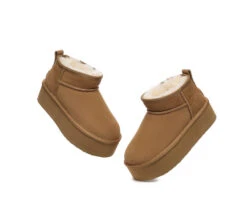 UGG Ultra Platform Mini Boots Sheepskin Wool Ankle Boots Saylor -Ugg ugg boots australian shepherd ugg sheepskin wool ankle boots ultra platform saylor 5