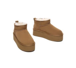 UGG Ultra Platform Mini Boots Sheepskin Wool Ankle Boots Saylor -Ugg ugg boots australian shepherd ugg sheepskin wool ankle boots ultra platform saylor 6