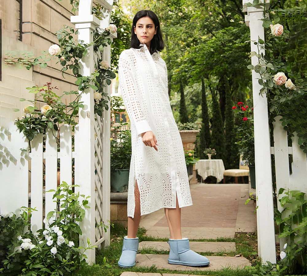 UGG Boots Women Men Sheepskin Wool Suede Mini Classic Boots 2 UGG Boots Women Men Sheepskin Wool Suede Mini Classic Boots - Image 2