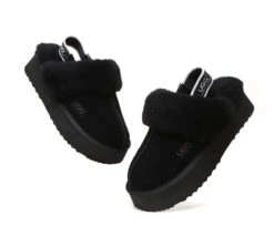 UGG Slippers Women Sheepskin Wool Removable Strap Slingback Slippers Muffin Platform 35 UGG Slippers Women Sheepskin Wool Removable Strap Slingback Slippers Muffin Platform -Ugg ugg boots removable strap slingback ugg slippers women muffin platform 15