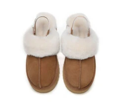 UGG Slippers Women Sheepskin Wool Removable Strap Slingback Slippers Muffin Platform 27 UGG Slippers Women Sheepskin Wool Removable Strap Slingback Slippers Muffin Platform -Ugg ugg boots removable strap slingback ugg slippers women muffin platform 5