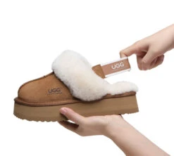 UGG Slippers Women Sheepskin Wool Removable Strap Slingback Slippers Muffin Platform 29 UGG Slippers Women Sheepskin Wool Removable Strap Slingback Slippers Muffin Platform -Ugg ugg boots removable strap slingback ugg slippers women muffin platform 8
