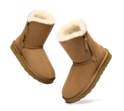 Sheepskin Zipper Short Women Boots Zipporah 26 Sheepskin Zipper Short Women Boots Zipporah -Ugg ugg boots sheepskin zipper short women boots zipporah 12