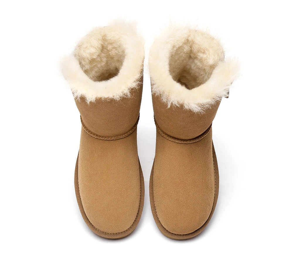 Sheepskin Zipper Short Women Boots Zipporah 11 Sheepskin Zipper Short Women Boots Zipporah - Image 11