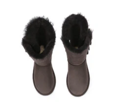 Australian Premium Double Face Sheepskin Tall Triple Button Water Resistant Boots 32 Australian Premium Double Face Sheepskin Tall Triple Button Water Resistant Boots -Ugg ugg boots ugg boots australia double face sheepskin tall triple button boots 22