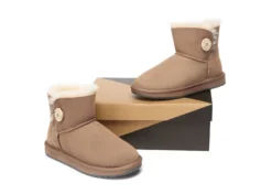 Australia Premium Double Face Sheepskin Water Resistant Mini Button Boots -Ugg ugg boots ugg boots australia premium double face sheepskin mini button boots 4 scaled