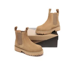 UGG Boots Sheepskin Wool Suede Chelsea Block Heel Chana 22 UGG Boots Sheepskin Wool Suede Chelsea Block Heel Chana -Ugg ugg boots ugg boots chelsea block heel chana 4