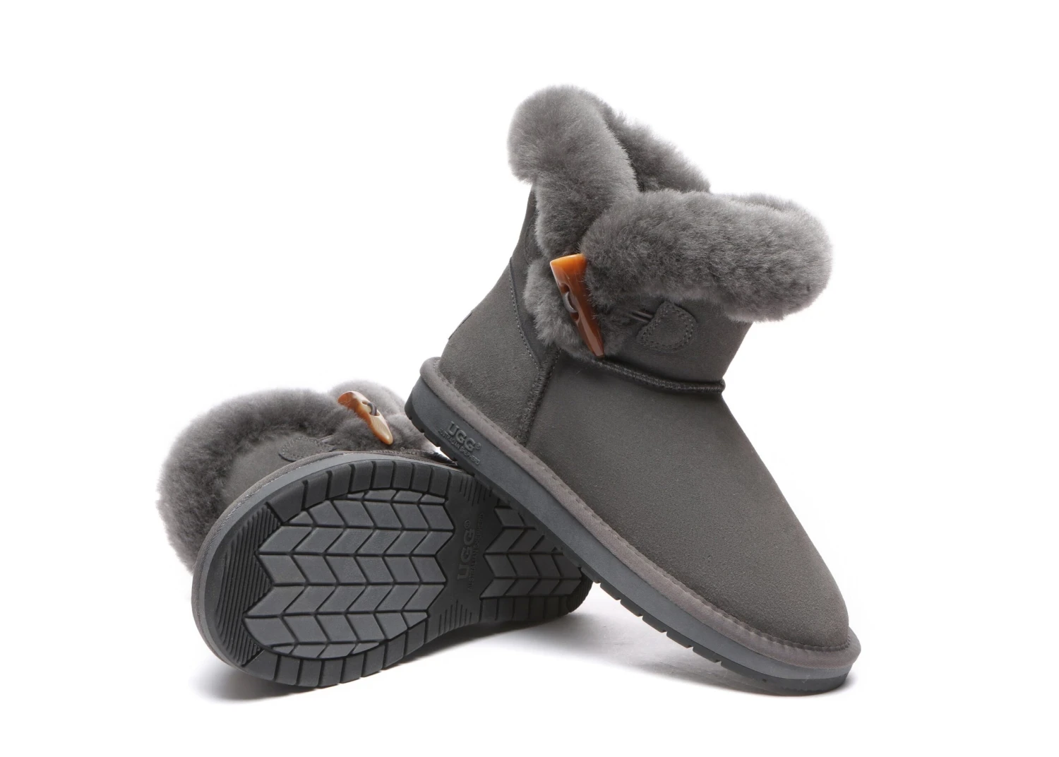 Tiara Fluffy Top Women Mini UGG Boots 10 Tiara Fluffy Top Women Mini UGG Boots - Image 10