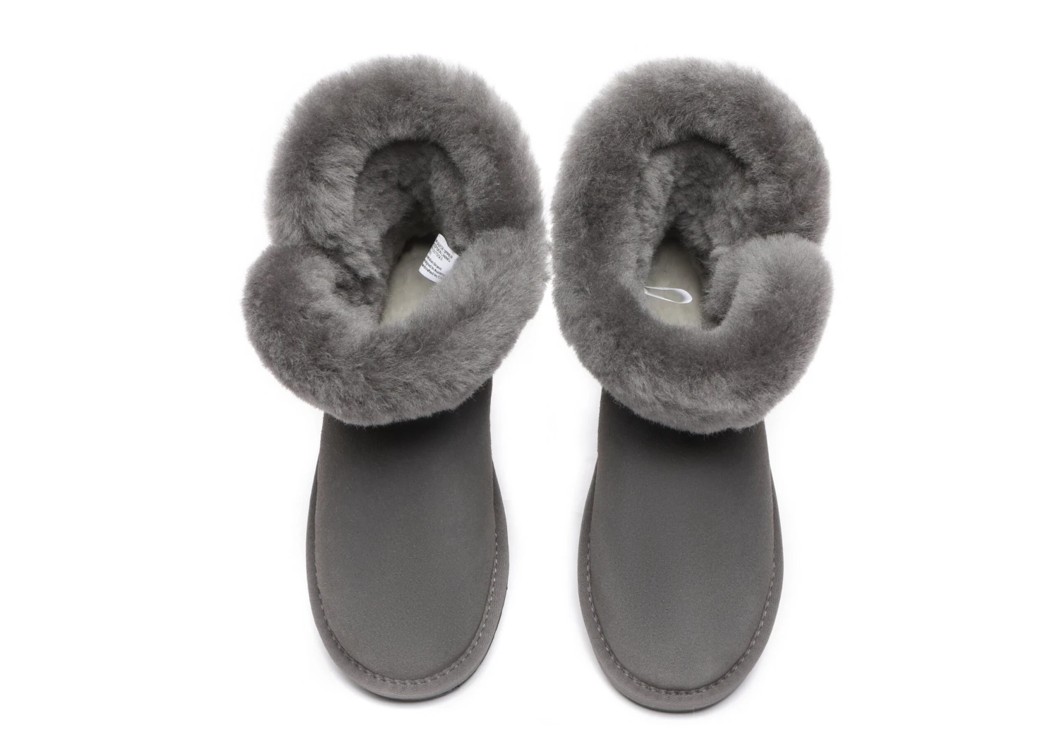 Tiara Fluffy Top Women Mini UGG Boots 14 Tiara Fluffy Top Women Mini UGG Boots - Image 14