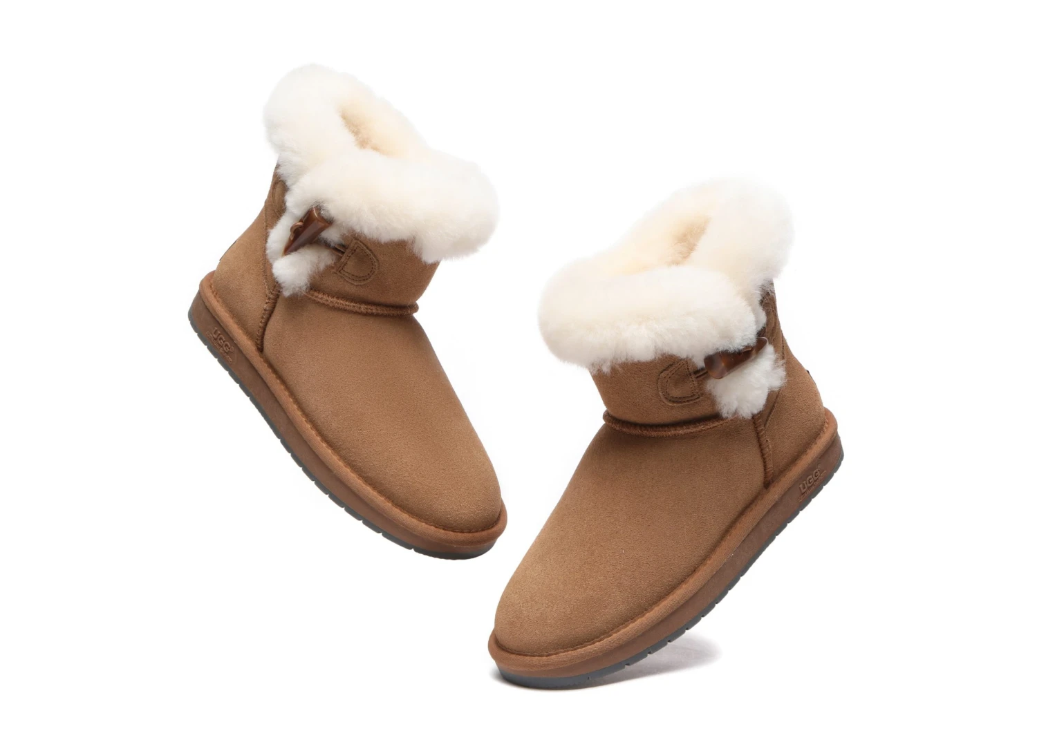 Tiara Fluffy Top Women Mini UGG Boots 6 Tiara Fluffy Top Women Mini UGG Boots - Image 6