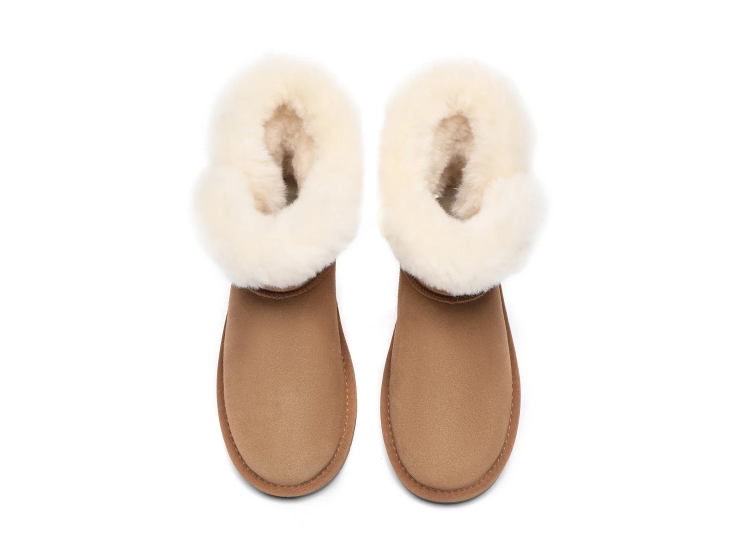 Tiara Fluffy Top Women Mini UGG Boots 8 Tiara Fluffy Top Women Mini UGG Boots - Image 8