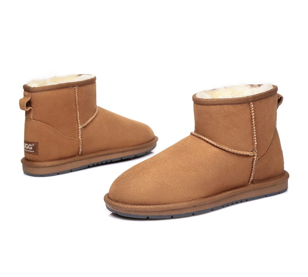 Australian Genuine Sheepskin Unisex Mini Classic Suede Boots 4 Australian Genuine Sheepskin Unisex Mini Classic Suede Boots - Image 4