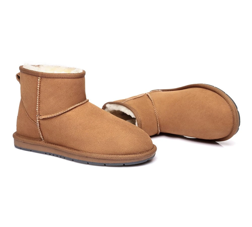 Australian Genuine Sheepskin Unisex Mini Classic Suede Boots 5 Australian Genuine Sheepskin Unisex Mini Classic Suede Boots - Image 5