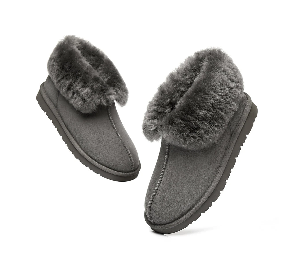 Slippers, Australia Premium Double Face Sheepskin,Unisex Ankle Collar Slipper Mallow 13 Slippers, Australia Premium Double Face Sheepskin,Unisex Ankle Collar Slipper Mallow - Image 13