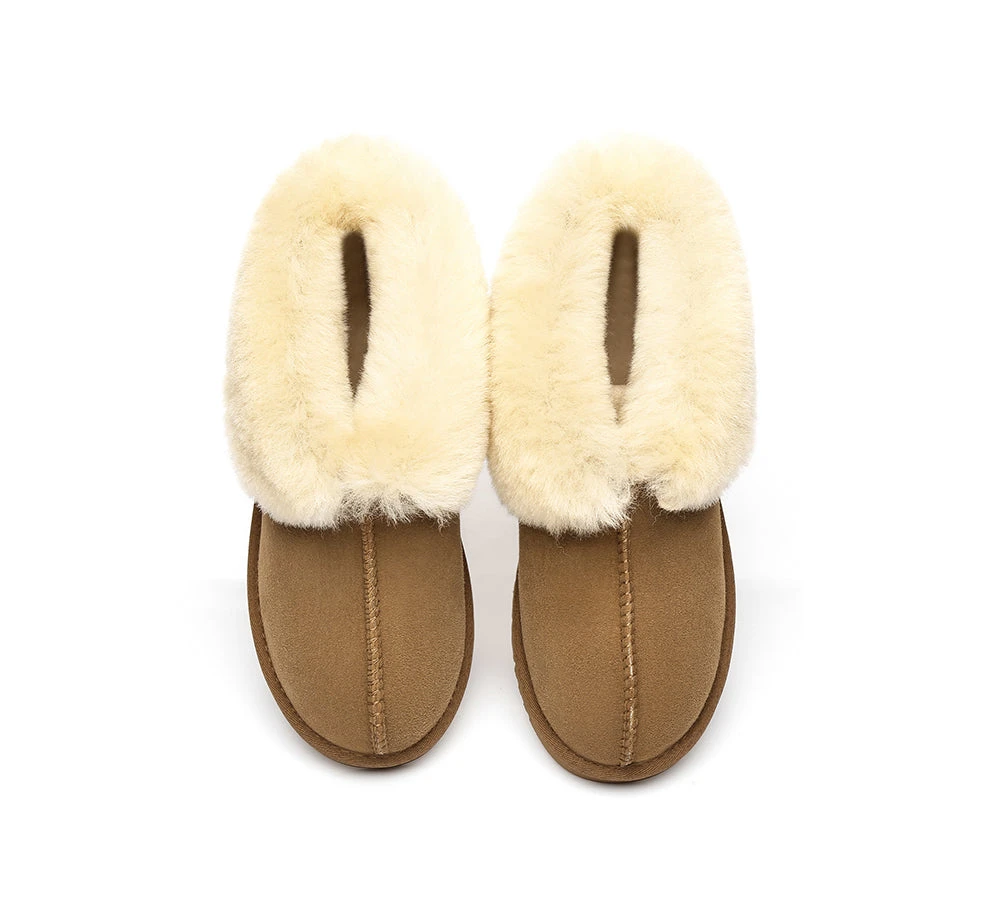 Slippers, Australia Premium Double Face Sheepskin,Unisex Ankle Collar Slipper Mallow 7 Slippers, Australia Premium Double Face Sheepskin,Unisex Ankle Collar Slipper Mallow - Image 7