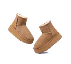 Australian Made Sheepskin Wool Ankle Boots Mini Platform 14 Australian Made Sheepskin Wool Ankle Boots Mini Platform -Ugg ugg boots urban ugg australian made sheepskin wool ankle boots mini platform 4