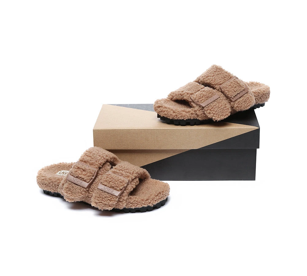 UGG Women Shearling Buckle Sandal Slides Jennie 11 UGG Women Shearling Buckle Sandal Slides Jennie - Image 11