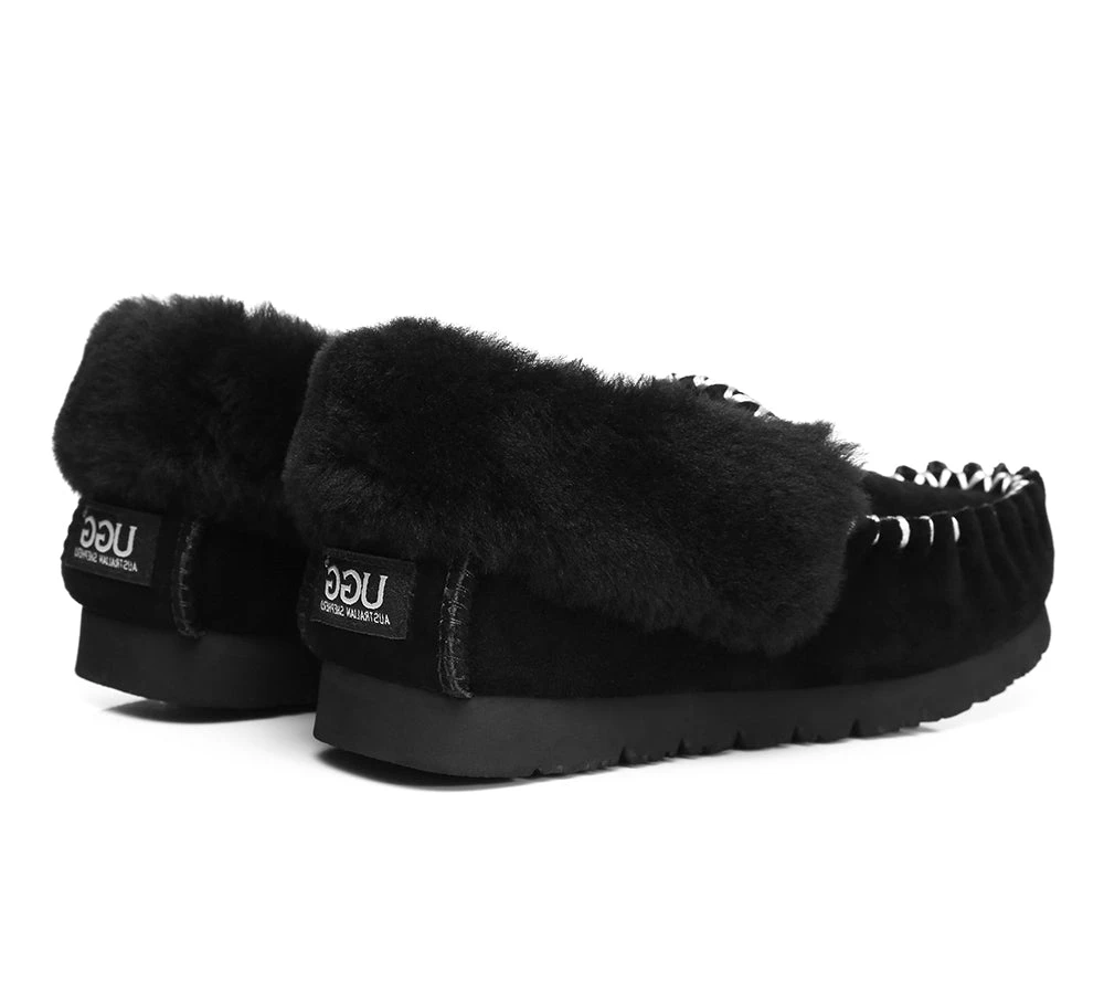 Mens Sheepskin Wool Ankle Slippers Popo Moccasins Big Size 15 Mens Sheepskin Wool Ankle Slippers Popo Moccasins Big Size - Image 15