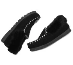 Mens Sheepskin Wool Ankle Slippers Popo Moccasins Big Size 35 Mens Sheepskin Wool Ankle Slippers Popo Moccasins Big Size -Ugg ugg slippers ankle sheepskin slippers mens popo moccasins big size 16