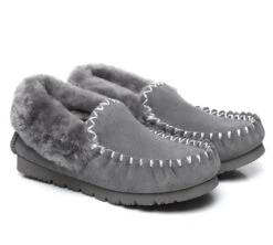 Mens Sheepskin Wool Ankle Slippers Popo Moccasins Big Size 37 Mens Sheepskin Wool Ankle Slippers Popo Moccasins Big Size -Ugg ugg slippers ankle sheepskin slippers mens popo moccasins big size 18