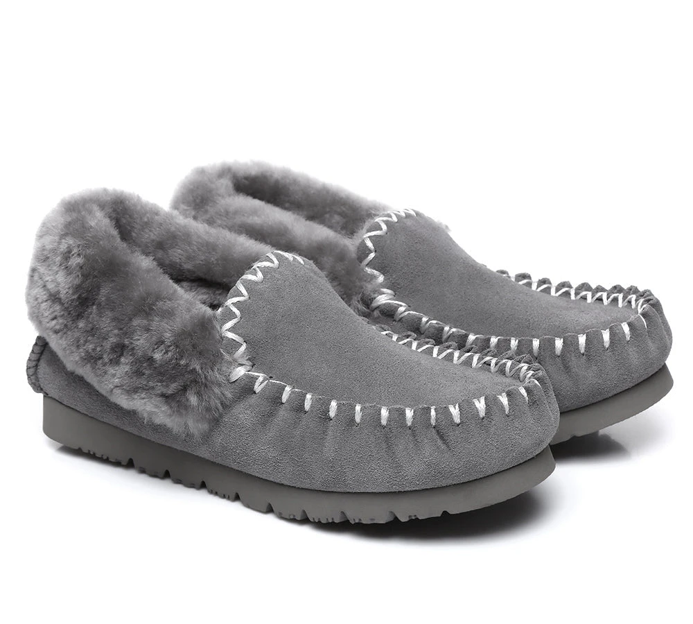 Mens Sheepskin Wool Ankle Slippers Popo Moccasins Big Size 18 Mens Sheepskin Wool Ankle Slippers Popo Moccasins Big Size - Image 18