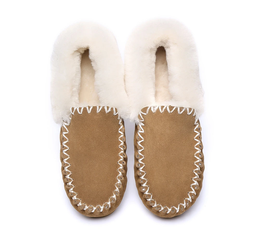 Mens Sheepskin Wool Ankle Slippers Popo Moccasins Big Size 5 Mens Sheepskin Wool Ankle Slippers Popo Moccasins Big Size - Image 5
