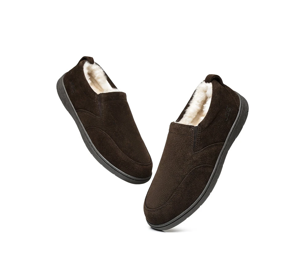 UGG Mens Moccasins Sheepskin Wool Slippers Dino 11 UGG Mens Moccasins Sheepskin Wool Slippers Dino - Image 11