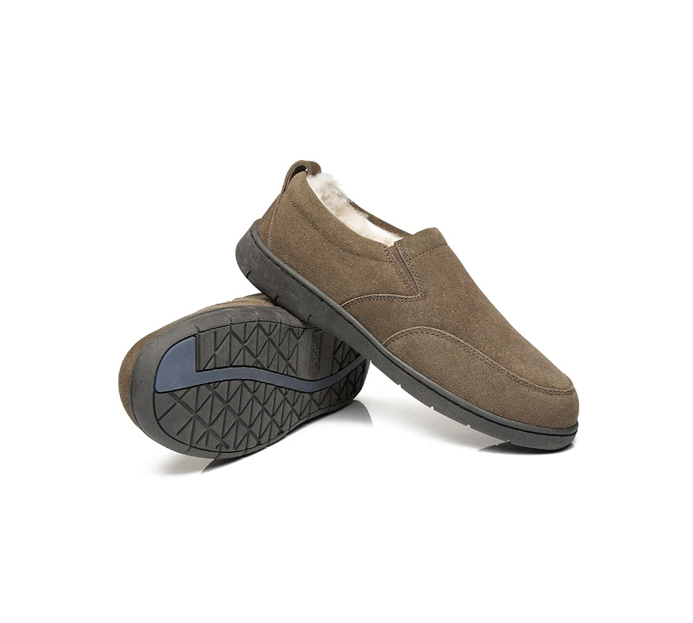 UGG Mens Moccasins Sheepskin Wool Slippers Dino 3 UGG Mens Moccasins Sheepskin Wool Slippers Dino - Image 3