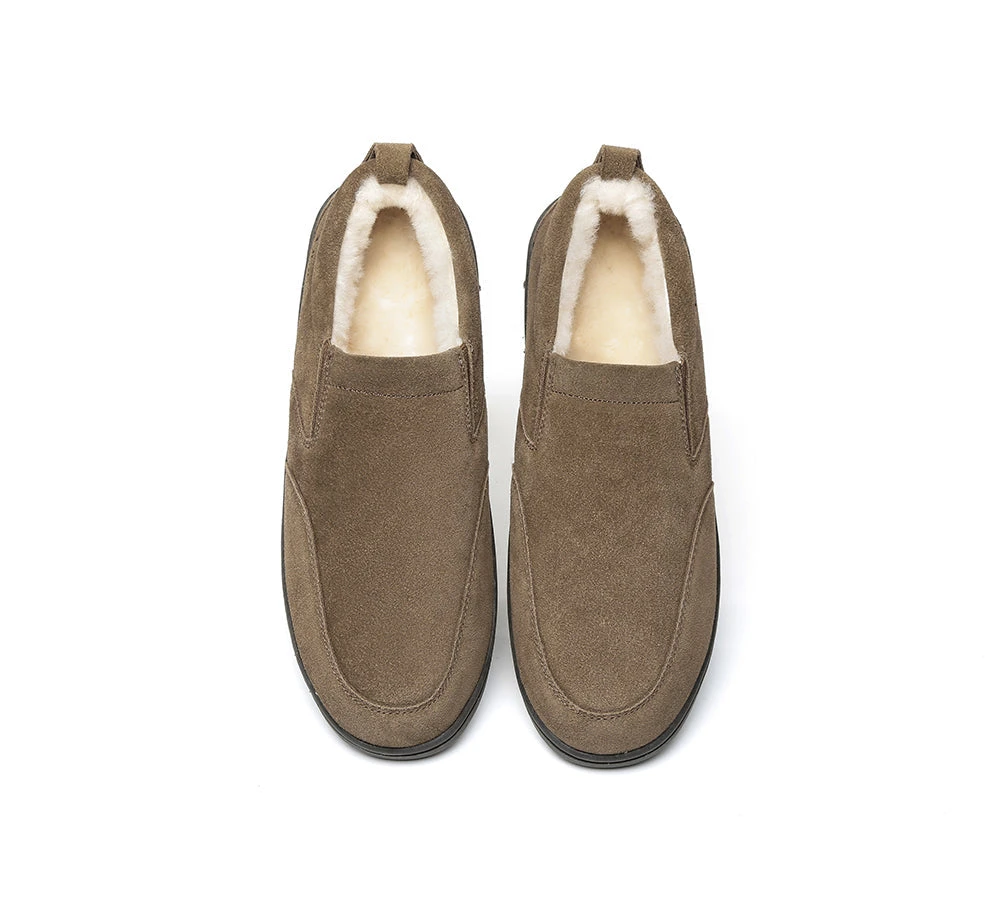 UGG Mens Moccasins Sheepskin Wool Slippers Dino 4 UGG Mens Moccasins Sheepskin Wool Slippers Dino - Image 4