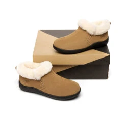 UGG Slippers Unisex Sheepskin Wool Ankle Booties Loafers Daley -Ugg ugg slippers as ugg ankle slippers unisex daley 3