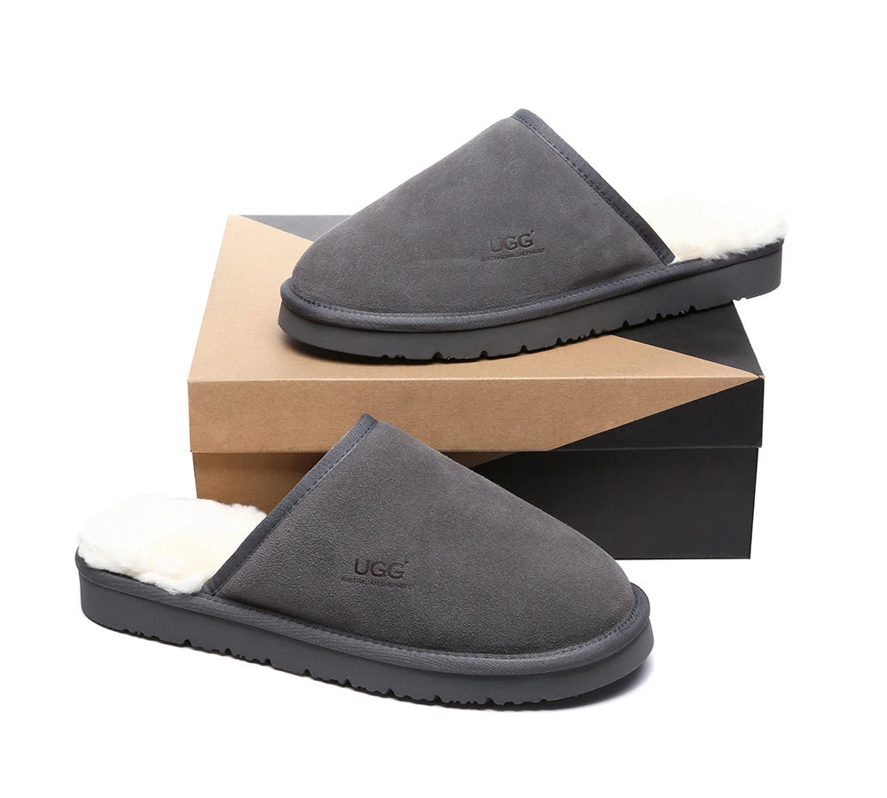 Men Slippers Sheepskin Wool Nonslip Home Slippers Cruz 10 Men Slippers Sheepskin Wool Nonslip Home Slippers Cruz - Image 10