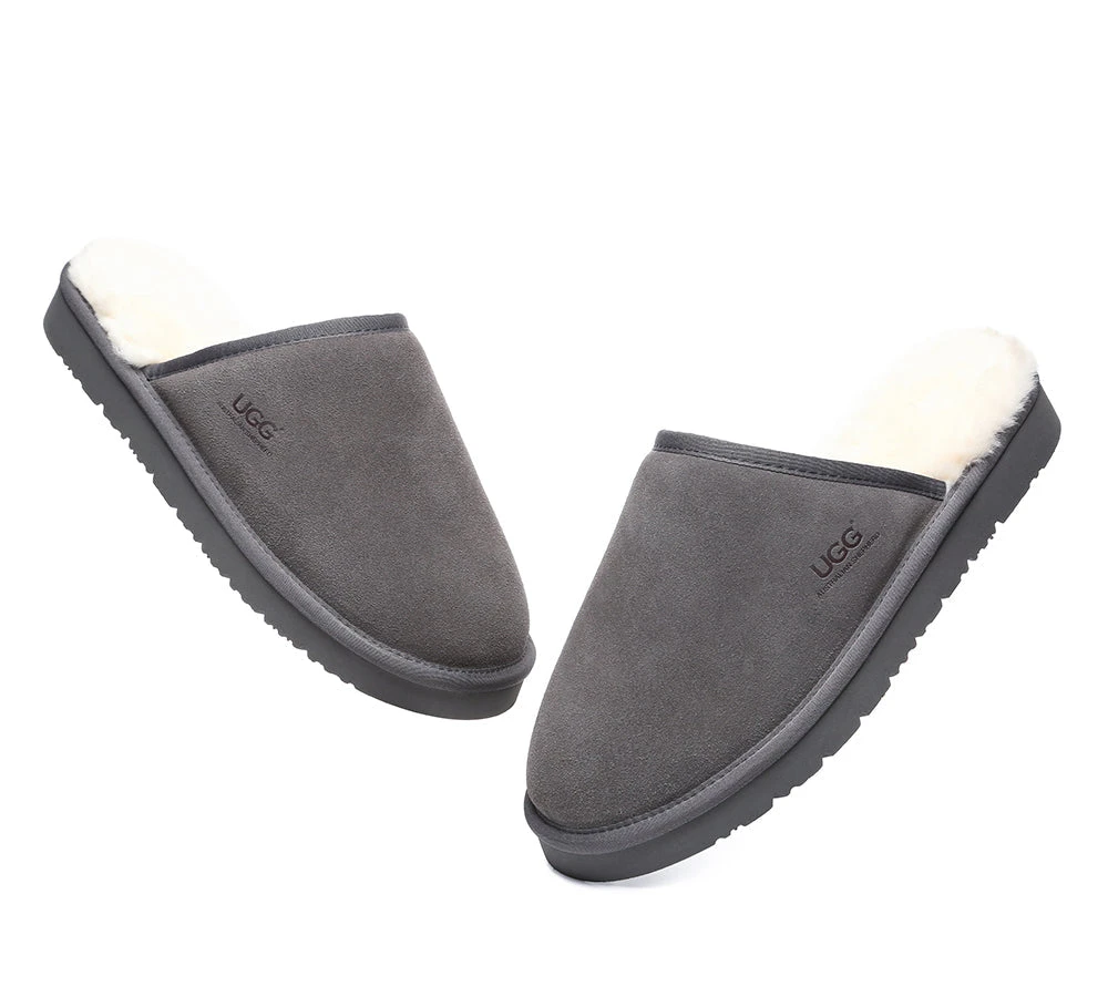 Men Slippers Sheepskin Wool Nonslip Home Slippers Cruz 11 Men Slippers Sheepskin Wool Nonslip Home Slippers Cruz - Image 11