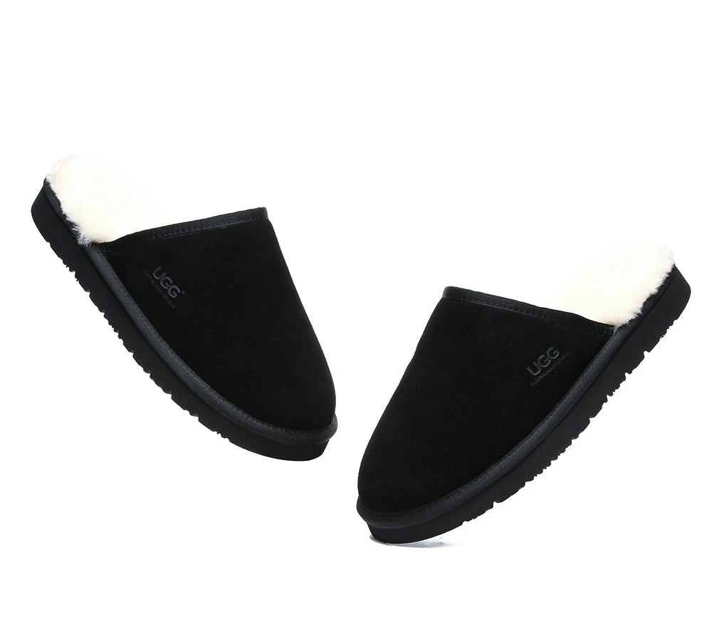 Men Slippers Sheepskin Wool Nonslip Home Slippers Cruz 17 Men Slippers Sheepskin Wool Nonslip Home Slippers Cruz - Image 17