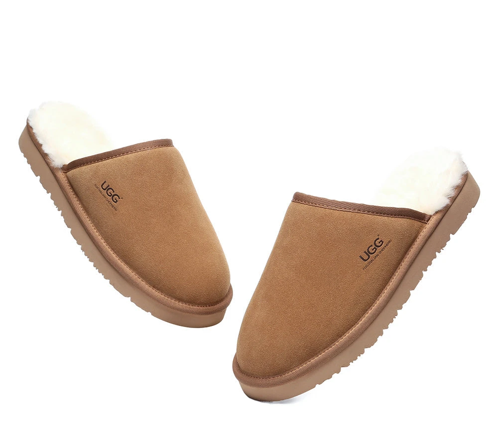 Men Slippers Sheepskin Wool Nonslip Home Slippers Cruz 5 Men Slippers Sheepskin Wool Nonslip Home Slippers Cruz - Image 5