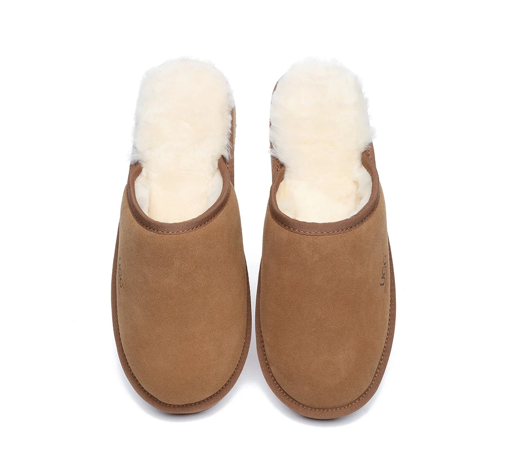 Men Slippers Sheepskin Wool Nonslip Home Slippers Cruz 6 Men Slippers Sheepskin Wool Nonslip Home Slippers Cruz - Image 6